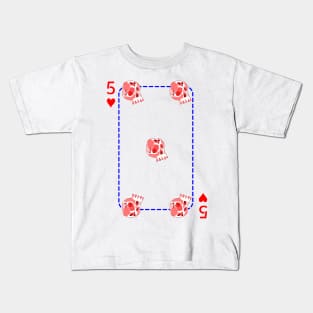 5 of hearts Kids T-Shirt